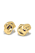 Knoll Earrings, Recycled Sterling Silver Plated in 18ct Yellow Gold Vermeil
