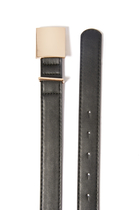 Square Buckle Leather Belt