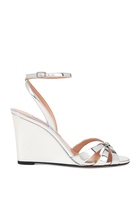 Tati 85 Mirrored Wedge Sandals