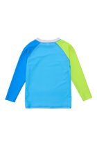 Kids Citron Splash Colorblock Long Sleeve Rash Top