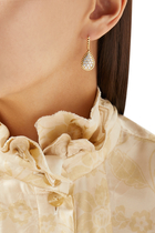 Serpent Bohème M Motif Sleepers, paved with diamonds, in yellow gold