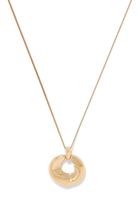 Sculptural Ridge Molten Pendant Necklace