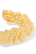 Cuff Bracelet, 18K Yellow Gold Plated Brass