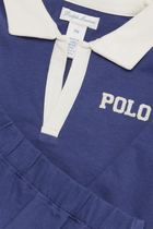 Kids Cotton Long Sleeve T-Shirt & Shorts Set 