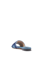 Denim Slide Sandals