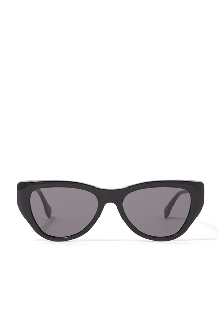 FF Diamonds Black Cat Eye Sunglasses