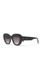 Three-Dot Butterfly Sunglasses
