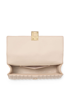 Deco Quilted Leather Mini Flap Chain Crossbody Bag