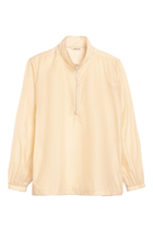 Light Sheer Nylon Half Zip Polo