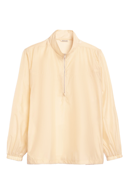 Light Sheer Nylon Half Zip Polo
