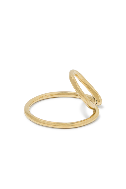 Lou Ear Cuffs, Gold-Plated Stainless Steel