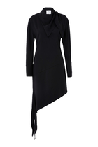 Scarf Satin Dress