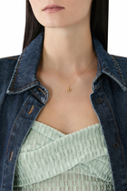 Curly Molten Mini Initial Necklace - N, 18k Recycled Gold Vermeil on Recycled Sterling Silver