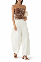 Sunbeam Ruched Bustier Top 