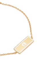Kids 'Hhaa' Letter Bracelet, 18K Gold & Enamel