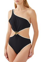 Alena Cut-Out One Shoulder Swimsuit
