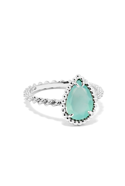 Serpent Boheme S Motif Ring, 18k White Gold
