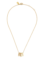 Enamel C Signature Rondelle Pendant