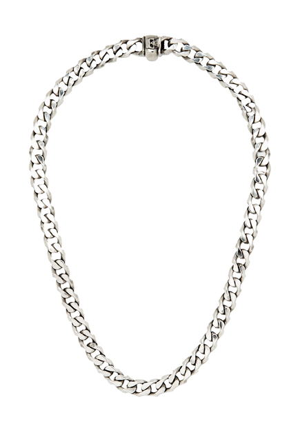 Thick Necklace Skull Clasp