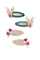 Kids Rudolph & Candy Cane Clic Clacs