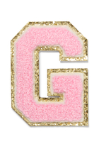 Kids 3" Chenille Sparkle G Letter Patch