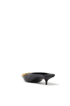 Square Knife Nappa Mule