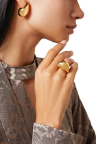 Small Drop Earrings, 18k Gold-Finish Sterling Silver