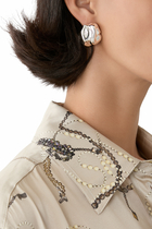 Knoll Earrings, Recycled Sterling Silver Plated in 18ct Yellow Gold Vermeil