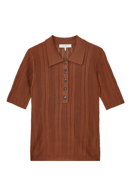 Laddered Rib Polo