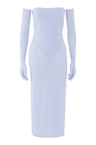 Crystal Embellished Strapless Dress
