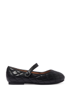 Kids Ballerina Leather Pumps