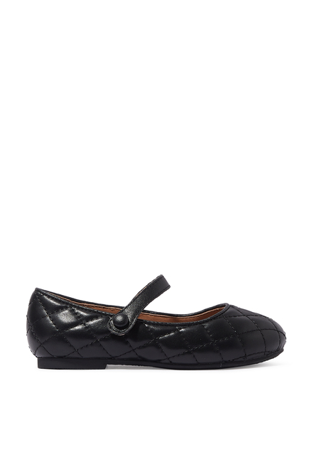 Kids Ballerina Leather Pumps
