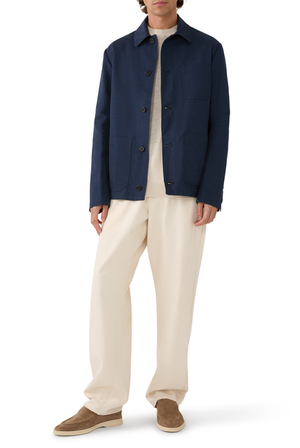 Melange Wool Blouse