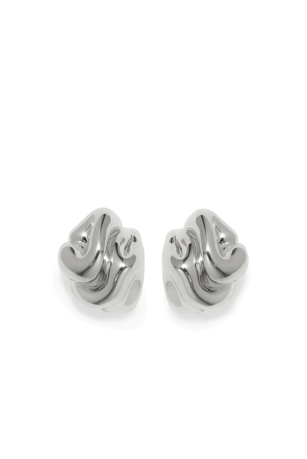 Knoll Earrings, Recycled Sterling Silver Plated in 18ct Yellow Gold Vermeil