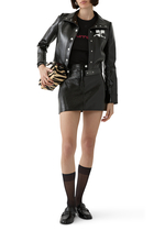 Reedition Vinyl Mini Skirt
