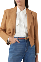 Sculpted Signature Buckle Reversible Belt