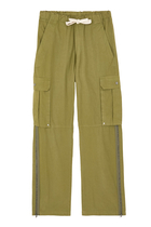 Curved Logo Cargo Pants
