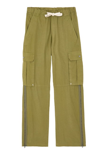Curved Logo Cargo Pants