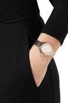 Three-Hand Two-Tone Stainless Steel Watch
