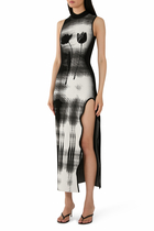 Yuki UV Reactive Wavy Asymmetric Dress