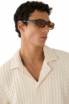 Eddie Kyu Oval Sunglasses