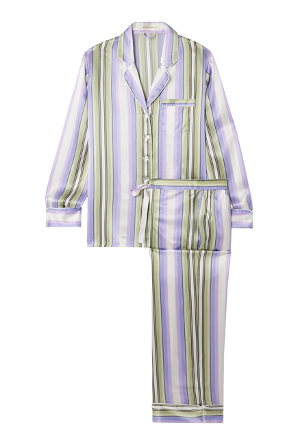Lila Abalone Turquoise Floral Pyjamas