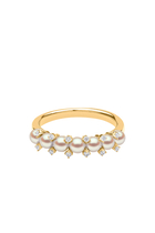 Eclipse Ring, 18k Yellow Gold, Diamond & Pearl