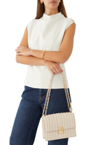 Deco Quilted Chain Shoulder Bag