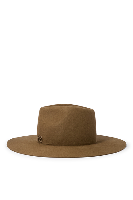 Logo-Embellished Fedora Hat