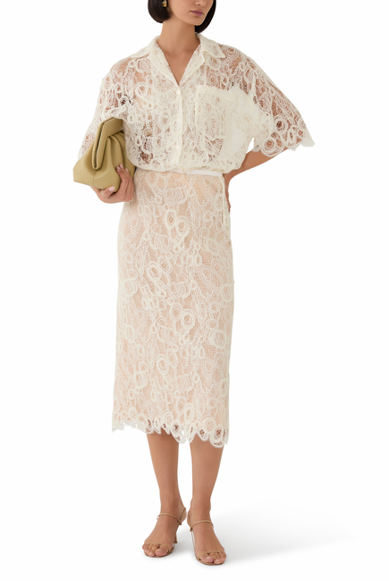 Lace Midi Skirt