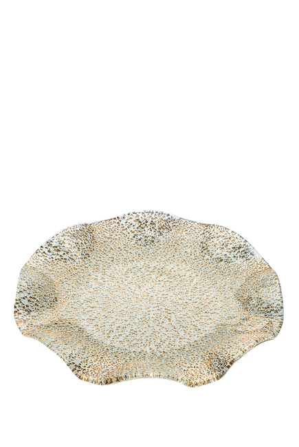 Special Gold Scalloped Plate