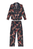 Soleia Leopard Long Pajama Set