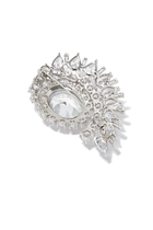 Cubic Zirconia Spiral Brooch