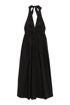 Plunge Halter Dress